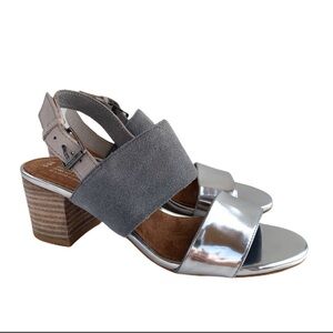 Toms Silver and Gray Women's Sandals